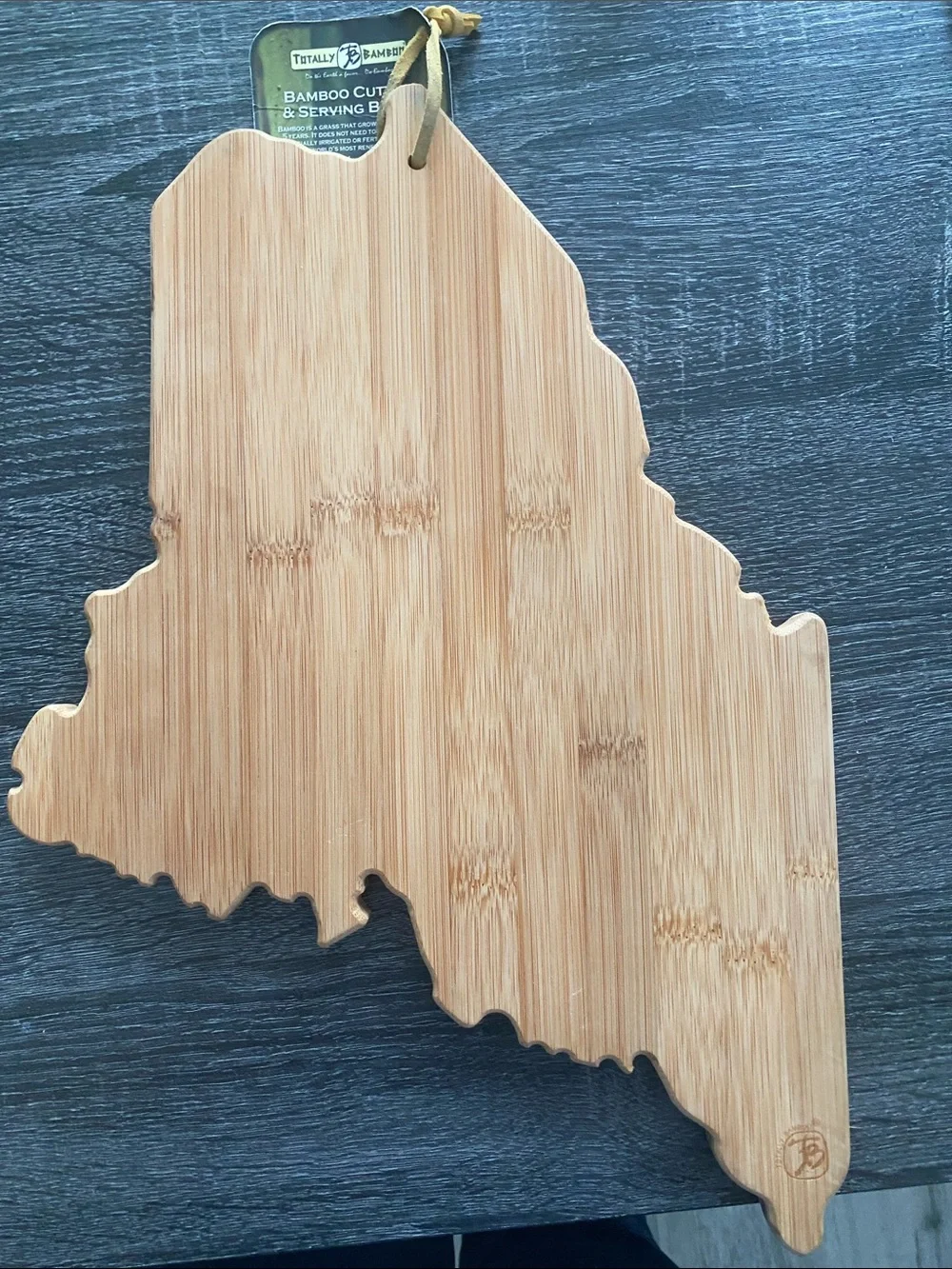 Totally Bamboo Maine Shaped Bamboo Cutting & Serving Board - Natural